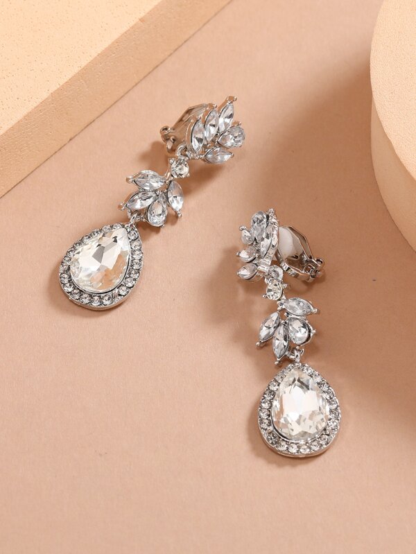 《静寂のしずく》ヴィンテージ・ティアクリスタルイヤリング - 画像 (3)