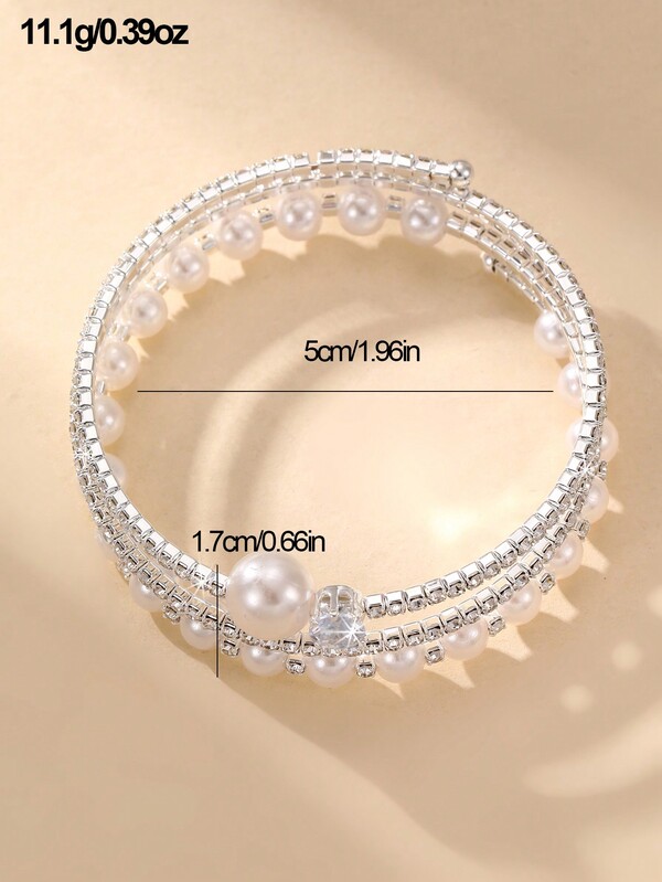 《月光の輪舞(ロンド)》ヴィンテージ・パールラインブレスレット - 画像 (3)